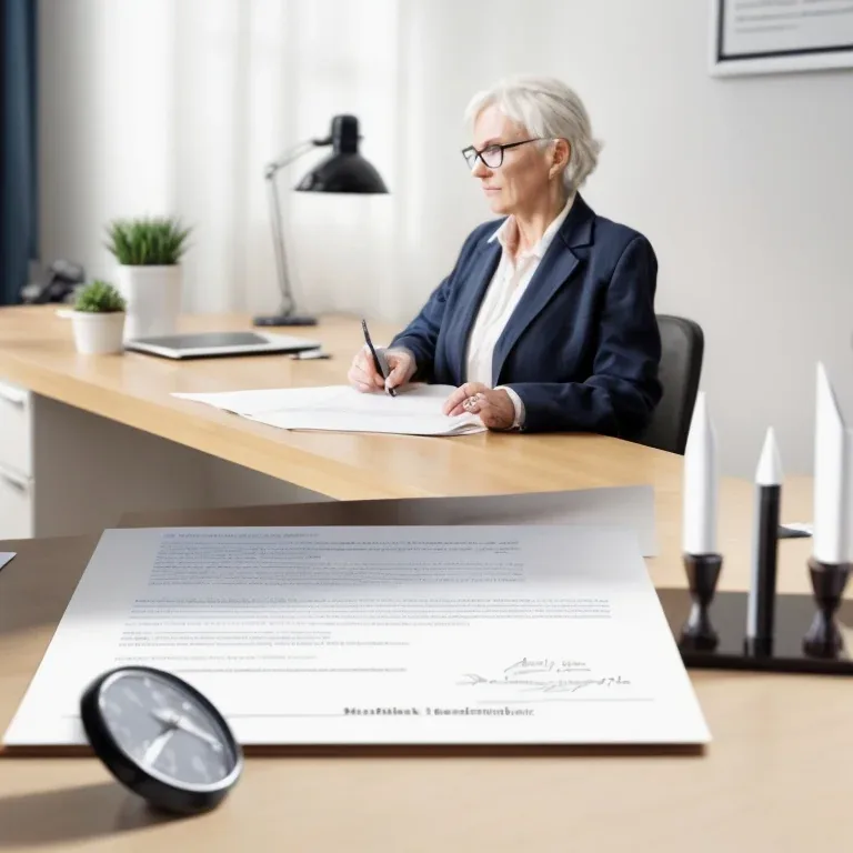 Senior couple consulting with lawyer in Bangkok office